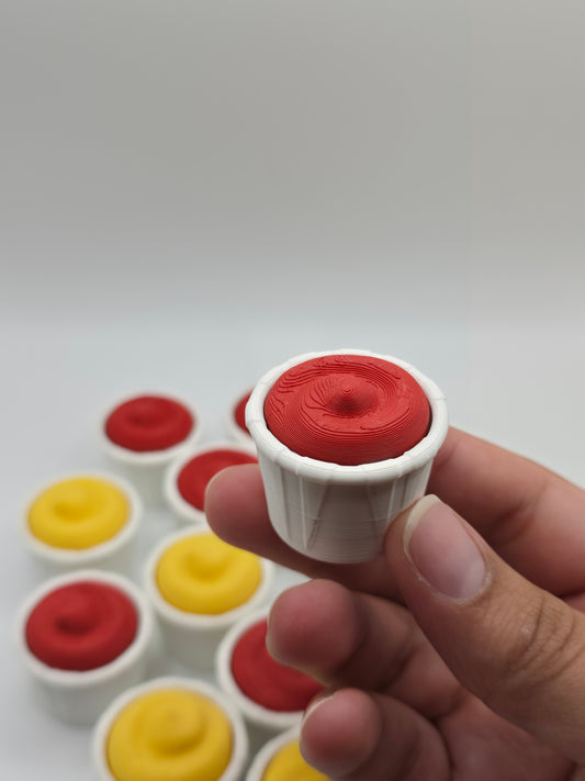 Ketchup/Mustard Condiment Cup Clickers