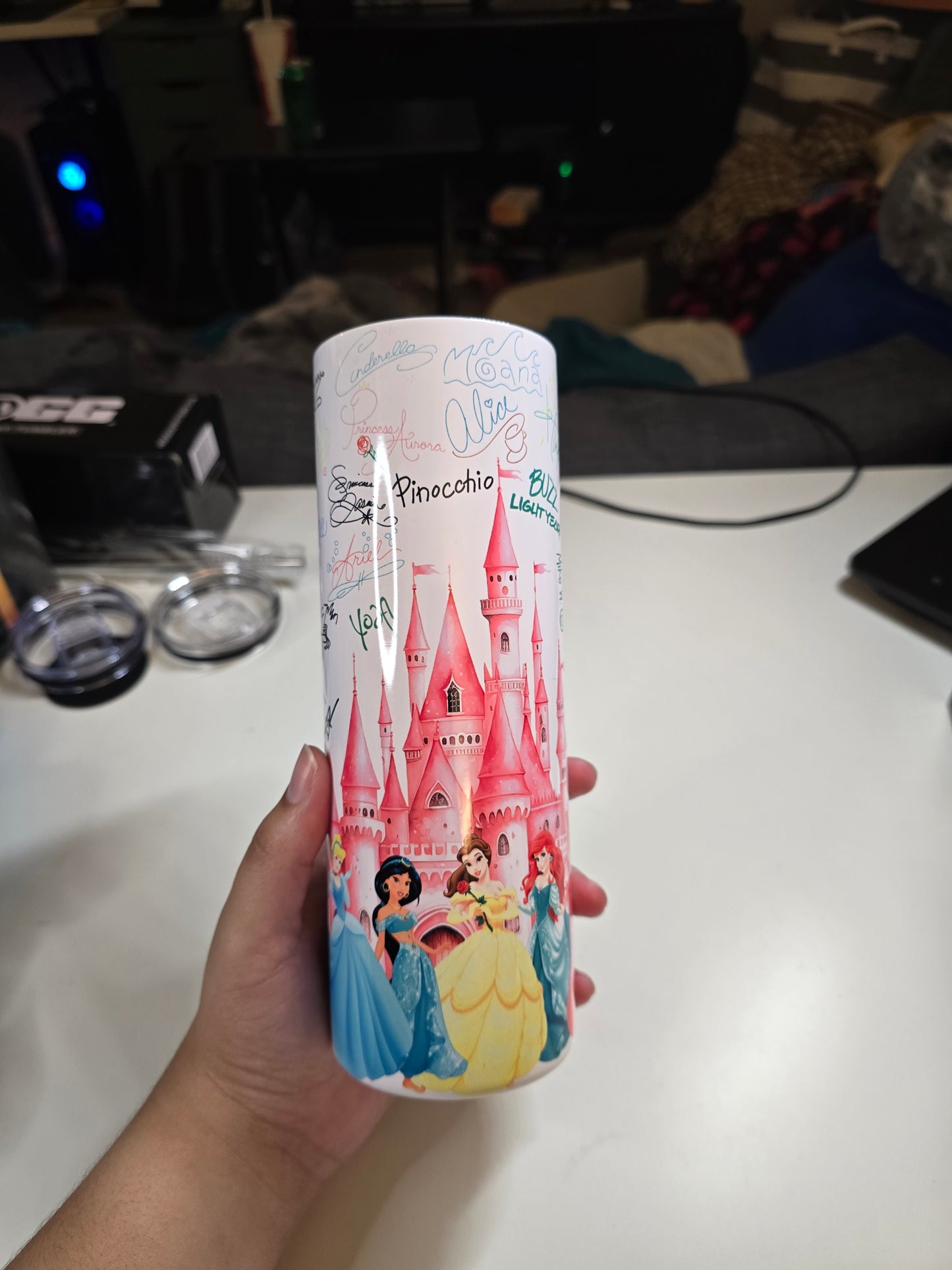 Enchanted Castle Fairytale Tumbler with Famous Autographs