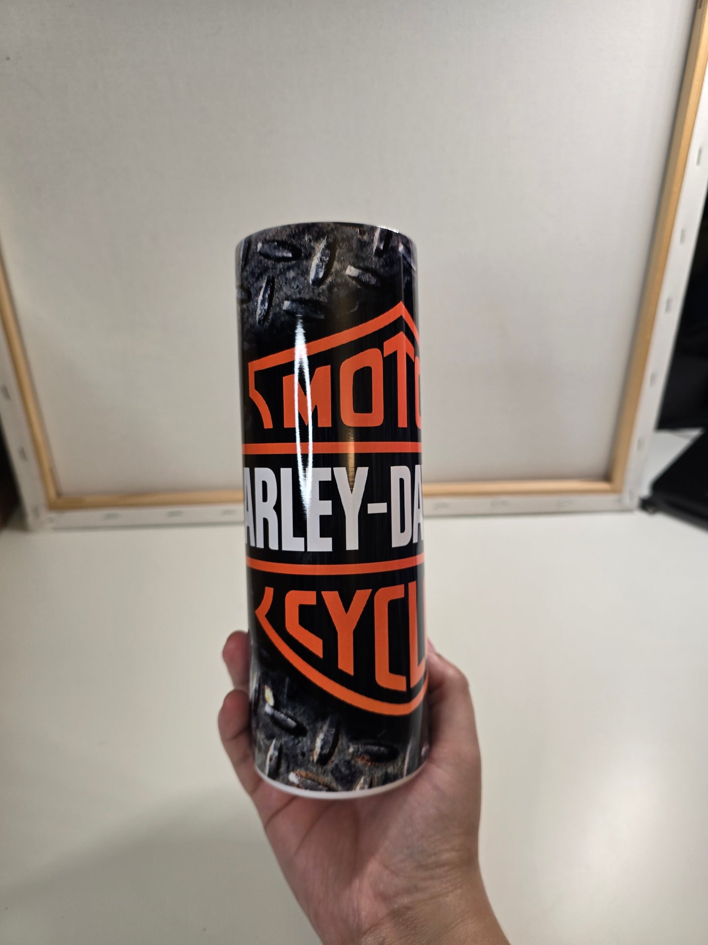 Steel with Motorcycle Badge