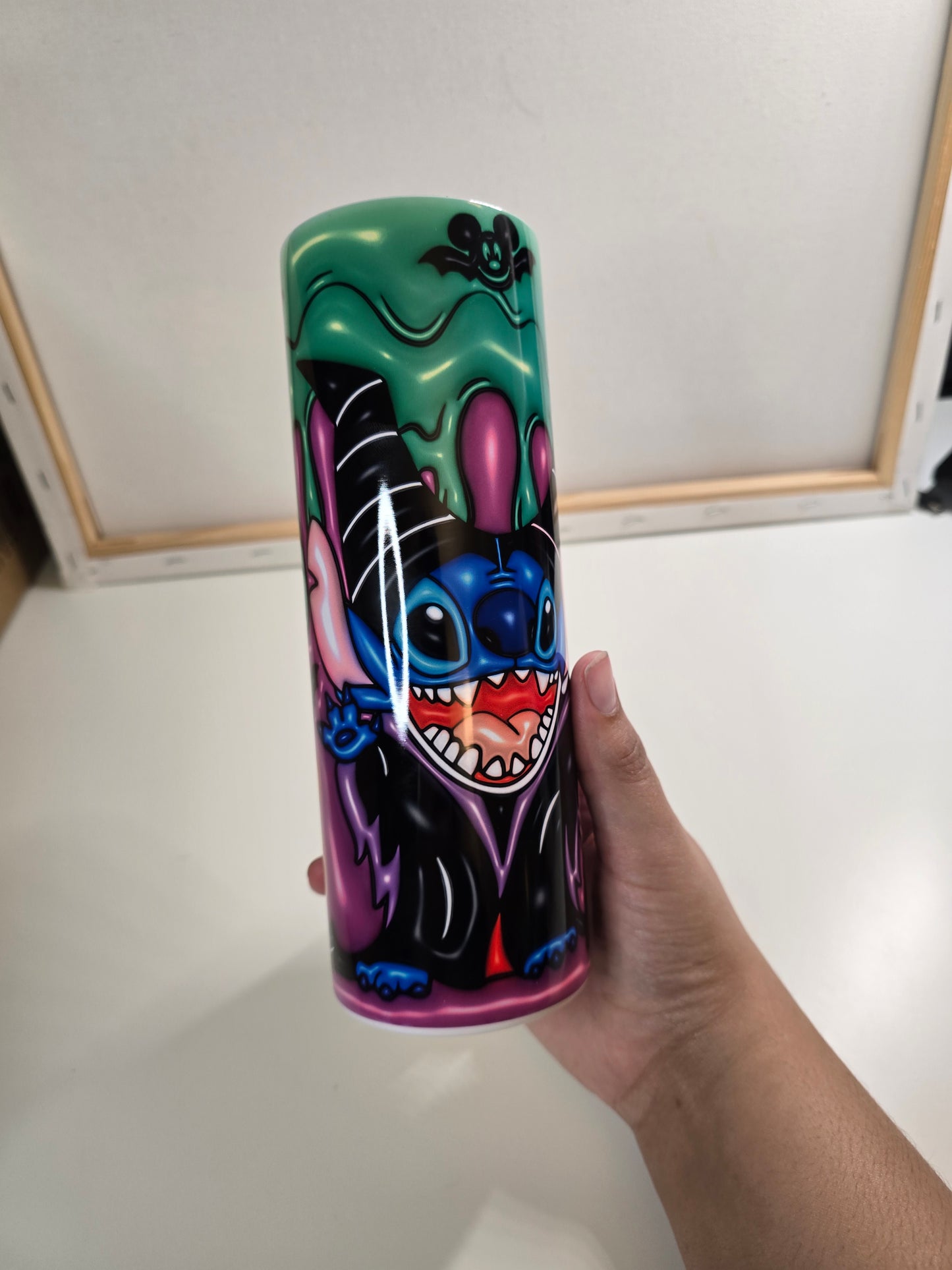 Villain With Fairy Inflated Blue Monster