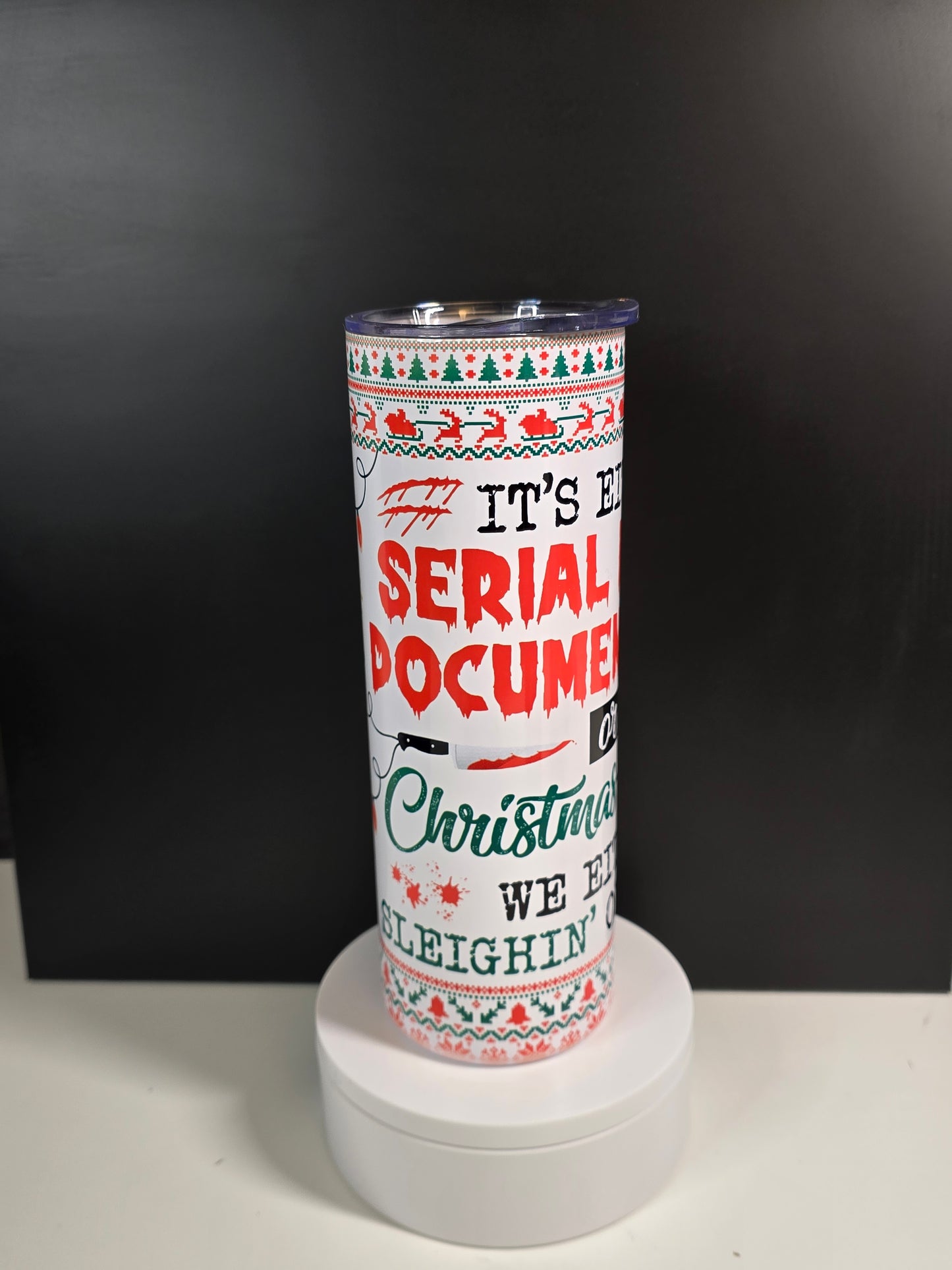 Its either serial killer documentaries or Christmas movies