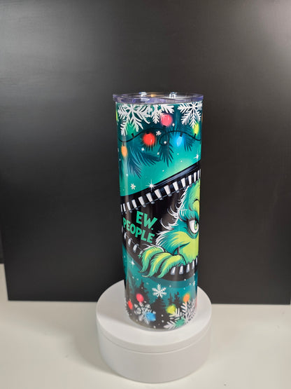 "Ew People" Angry Green Christmas Character