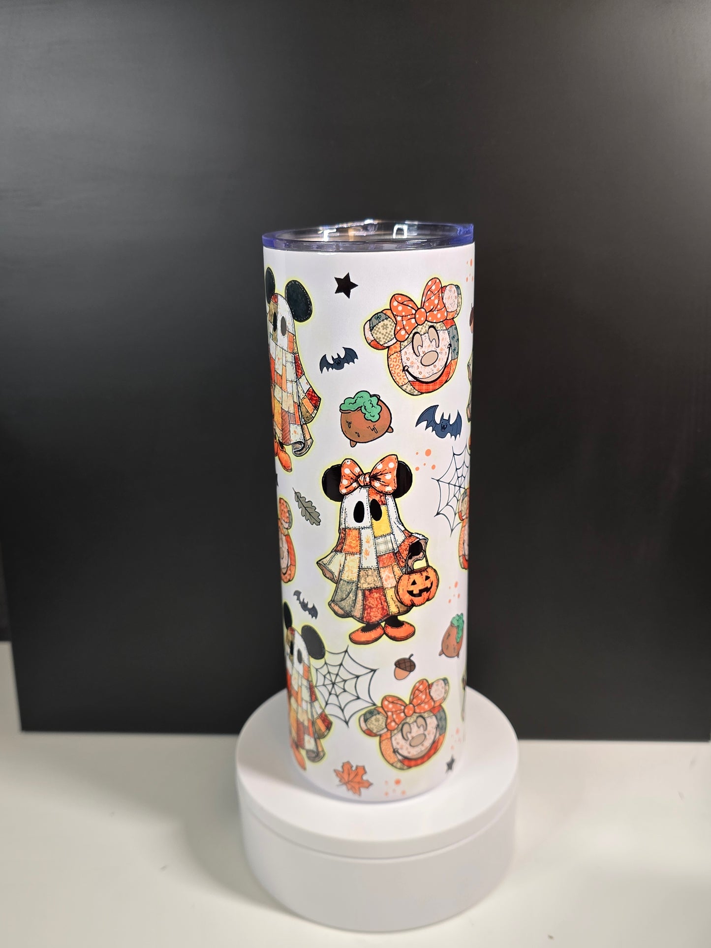 Fall ghost with bats and webs