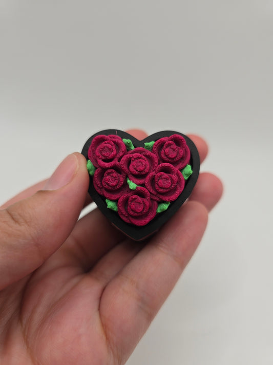 Red Rose Heart Box Clicker