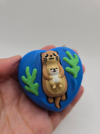 Mama and Baby Otter Clicker
