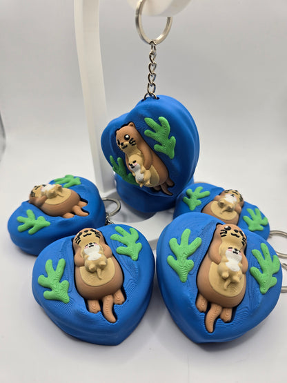 Mama and Baby Otter Clicker