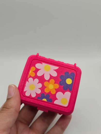 Pink Flower Retro Lunchbox Nugget Multi Clicker