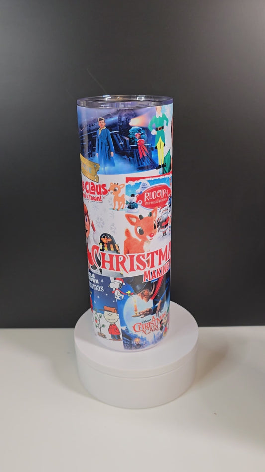 Classic Christmas movie poster collage