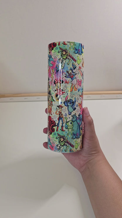 Magical Watercolor Cute Cartoon Characters