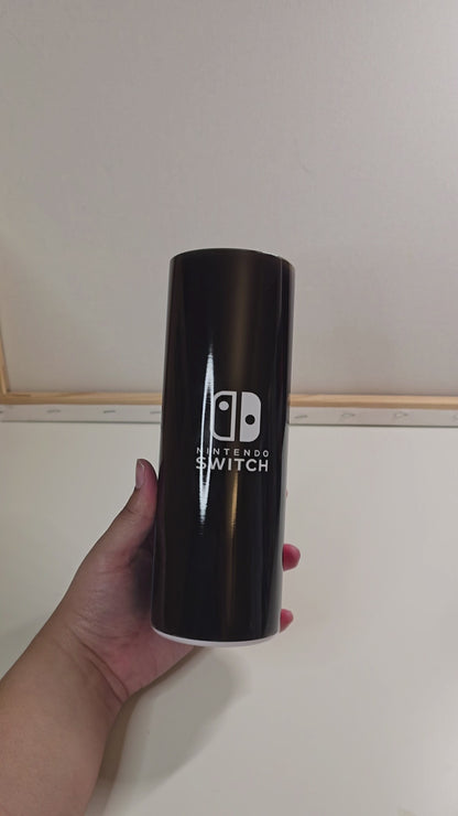 Nintendo Switch with Blue and Red Controllers