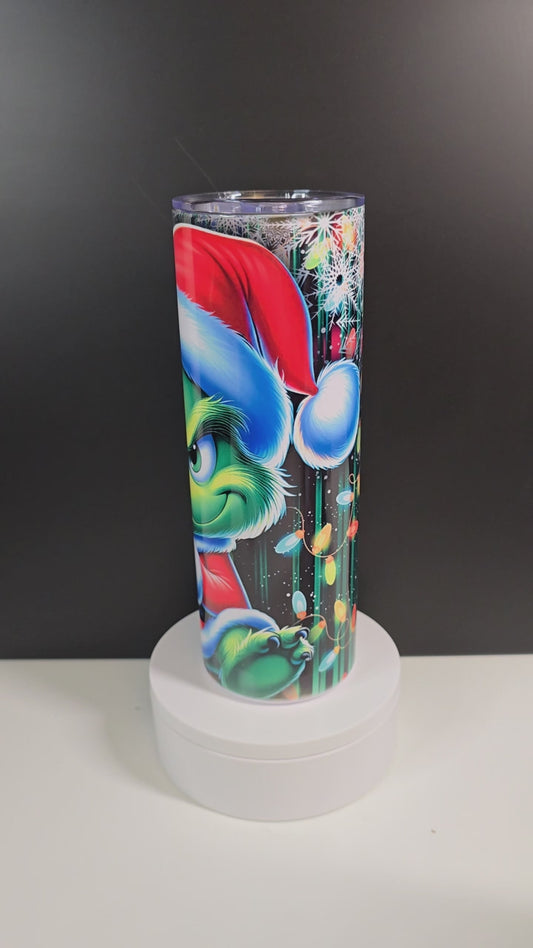 Good and evil, half and half, blue monster and green monster