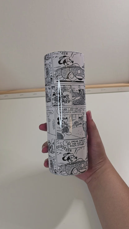 Magical mouse black and white Comic