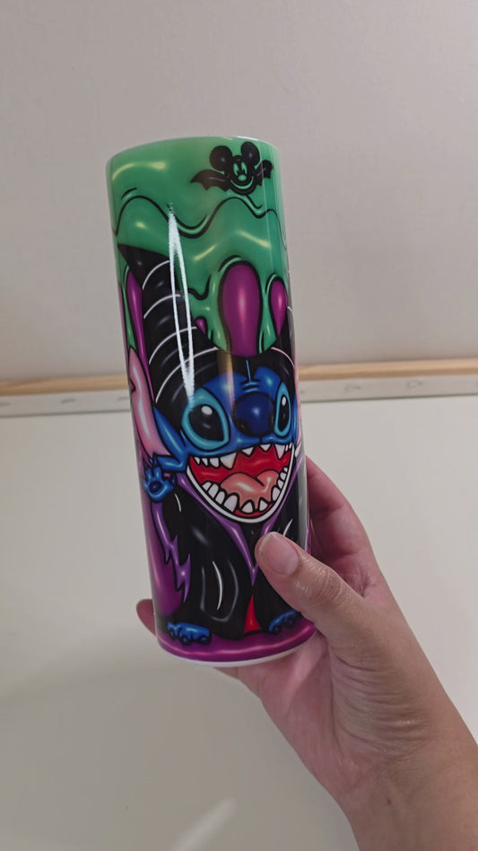 Villain With Fairy Inflated Blue Monster