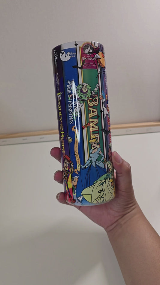 Magical movie VCR tapes with Princess Halloween Theme